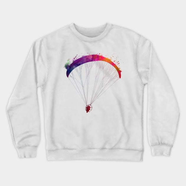 Paraglider sport art #paraglider Crewneck Sweatshirt by JBJart